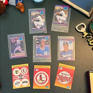 MLB Trading Card Set with Team Stickers. TOM GORDON